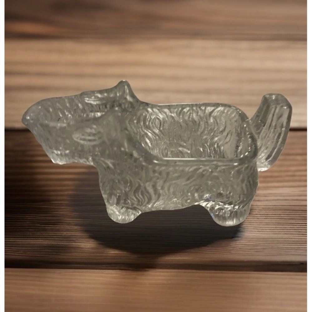 Scottie Scottish Terrier Vintage Clear Dog Glass‎ Creamer Server